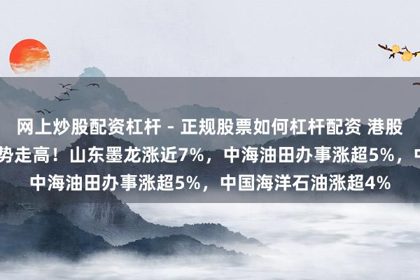 网上炒股配资杠杆 - 正规股票如何杠杆配资 港股异动 | 石油股盘中逆势走高！山东墨龙涨近7%，中海油田办事涨超5%，中国海洋石油涨超4%