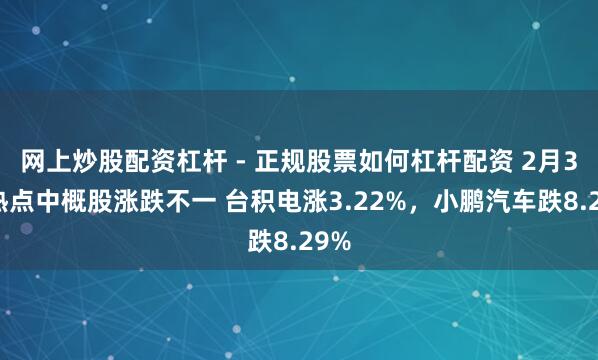 网上炒股配资杠杆 - 正规股票如何杠杆配资 2月3日热点中概股涨跌不一 台积电涨3.22%，小鹏汽车跌8.29%